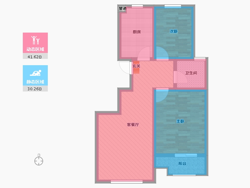 河北省-邯郸市-滨河花园-62.16-户型库-动静分区