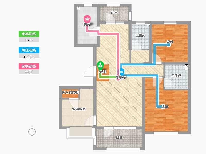 山东省-青岛市-保利西乡月-96.00-户型库-动静线