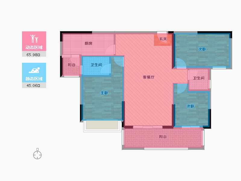 湖南省-郴州市-恒隆国际-98.13-户型库-动静分区