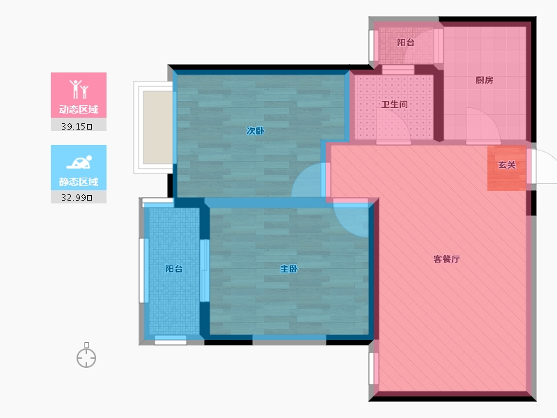 山西省-太原市-唐槐园-62.63-户型库-动静分区