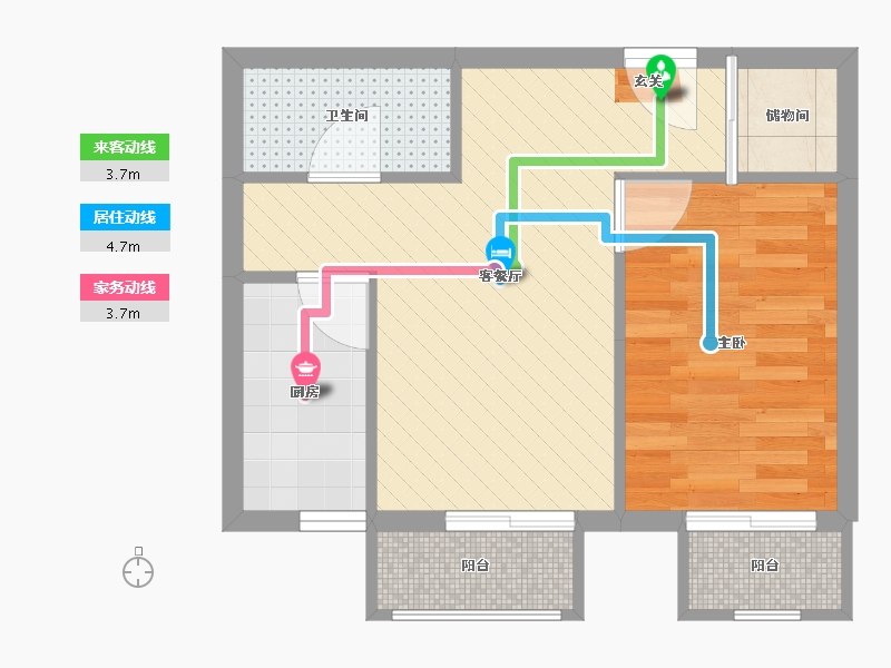 河北省-廊坊市-京汉君庭-39.12-户型库-动静线