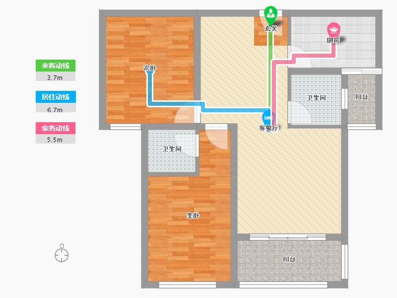 湖北省-荆州市-江陵江景豪庭-79.31-户型库-动静线