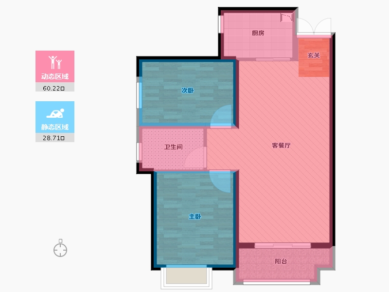 河南省-郑州市-惠众西城一品8号楼-79.00-户型库-动静分区