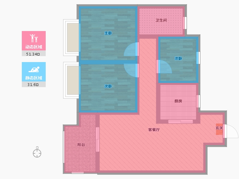 河南省-郑州市-滨湖国际城-71.20-户型库-动静分区