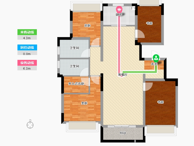 辽宁省-沈阳市-融创中央学府-114.87-户型库-动静线