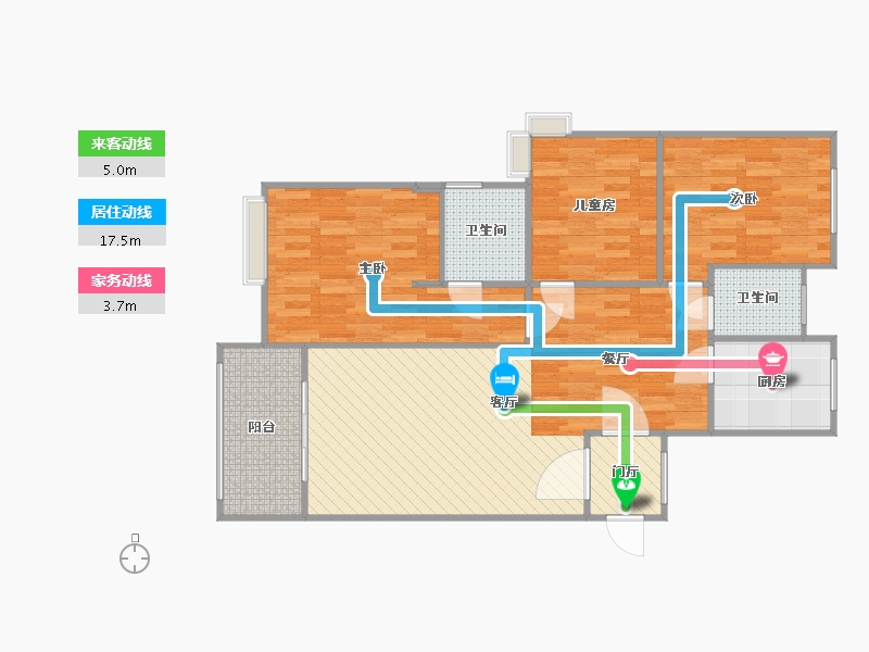 浙江省-衢州市-金月湾-96.27-户型库-动静线