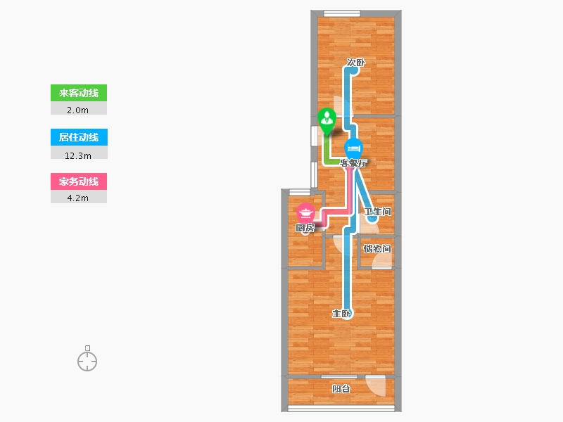 北京-北京市-花园闸-53.45-户型库-动静线