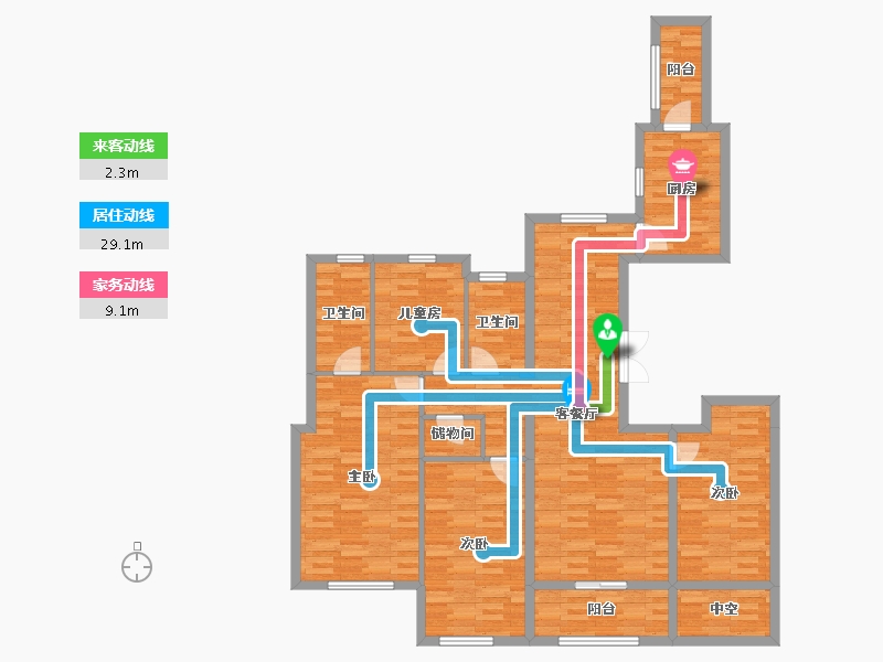 福建省-莆田市-香港财富-123.63-户型库-动静线