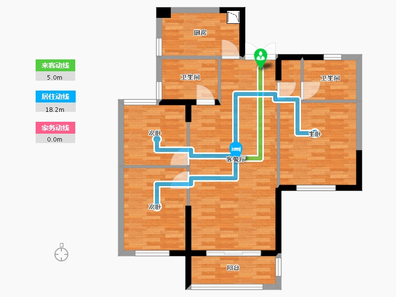 湖北省-宜昌市-宜昌碧桂园-83.05-户型库-动静线