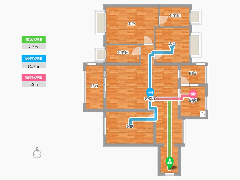 广西壮族自治区-贵港市-郁江湾-101.52-户型库-动静线