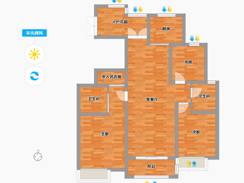 浙江省-台州市-东方-97.69-户型库-采光通风