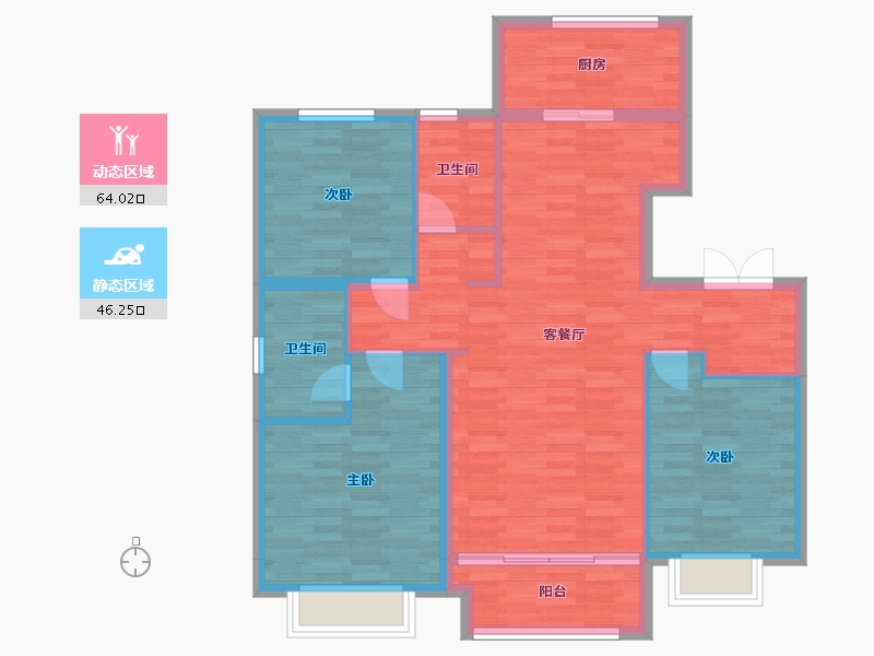 河北省-保定市-铂悦郡-100.01-户型库-动静分区