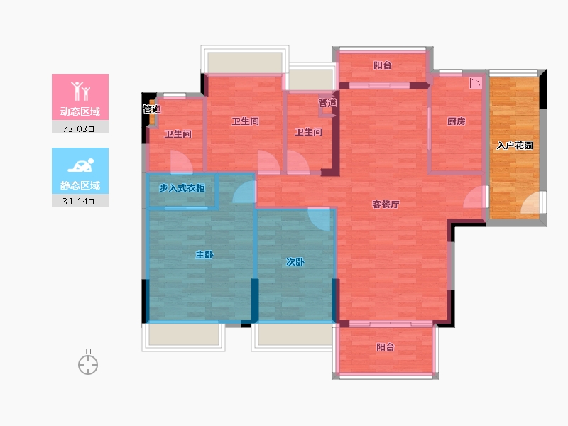 广东省-肇庆市-林隐天下-103.18-户型库-动静分区