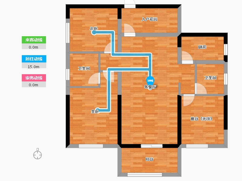 湖南省-长沙市-富兴悦府-90.00-户型库-动静线