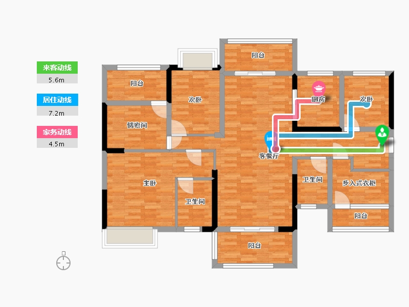 广东省-河源市-雅居乐新地-113.05-户型库-动静线