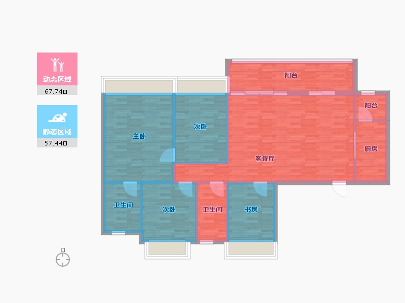 四川省-成都市-德商御府天骄学府-114.99-户型库-动静分区