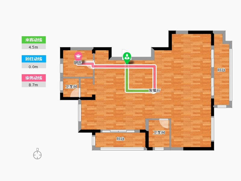 浙江省-杭州市-紫云苑-102.46-户型库-动静线