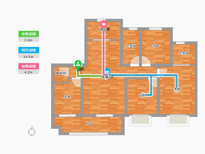 江西省-南昌市-保利和光-87.19-户型库-动静线