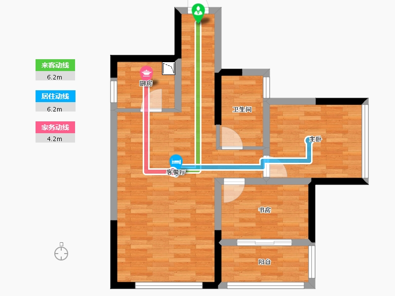 四川省-绵阳市-三汇英郡-59.69-户型库-动静线