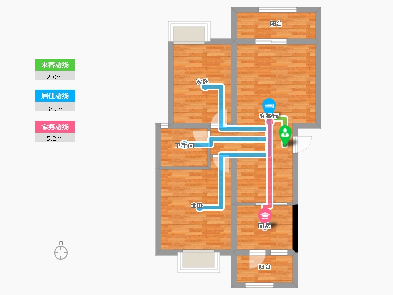 四川省-德阳市-锦绣华府-68.72-户型库-动静线