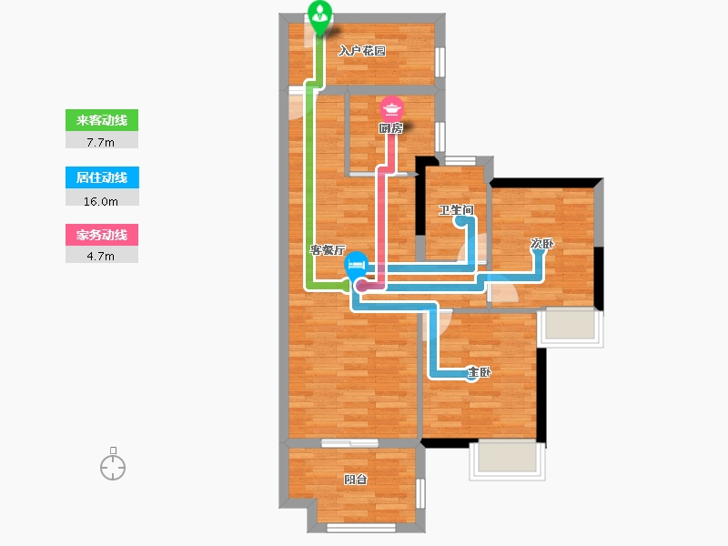 广东省-广州市-保利碧桂园·公园大道-67.93-户型库-动静线