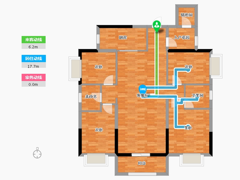 湖南省-长沙市-财汇新天地-106.48-户型库-动静线