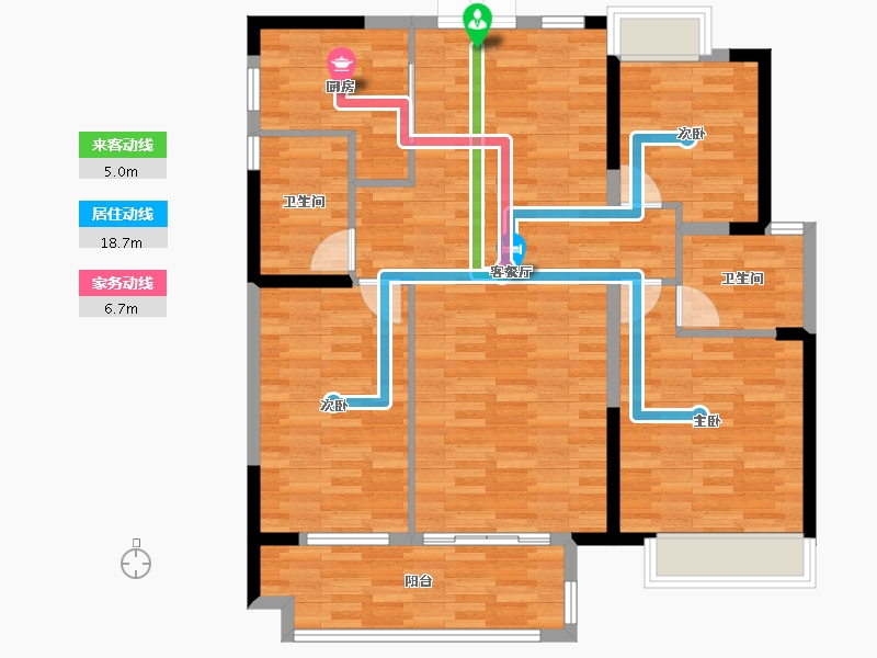 江苏省-淮安市-璟和名城茂华国际-108.00-户型库-动静线