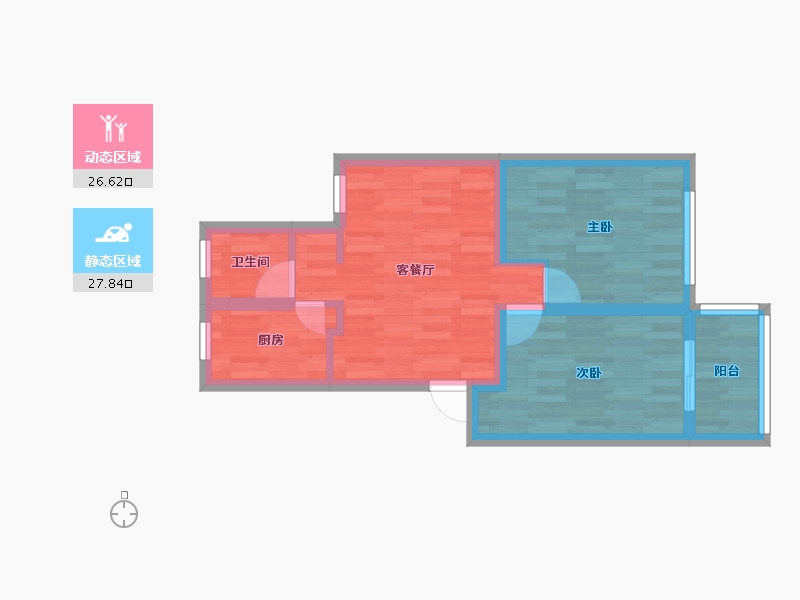 上海-上海市-春雷路354弄-47.54-户型库-动静分区