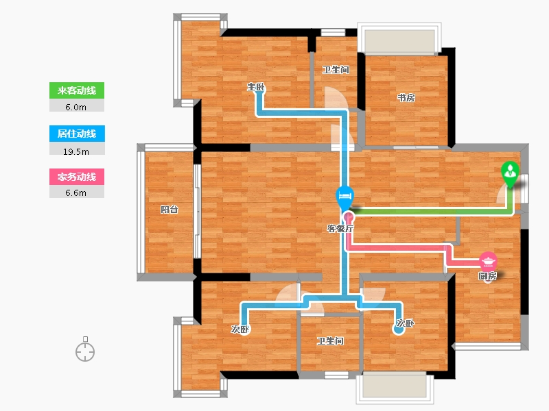 广东省-东莞市-嘉宏锦峯-108.62-户型库-动静线