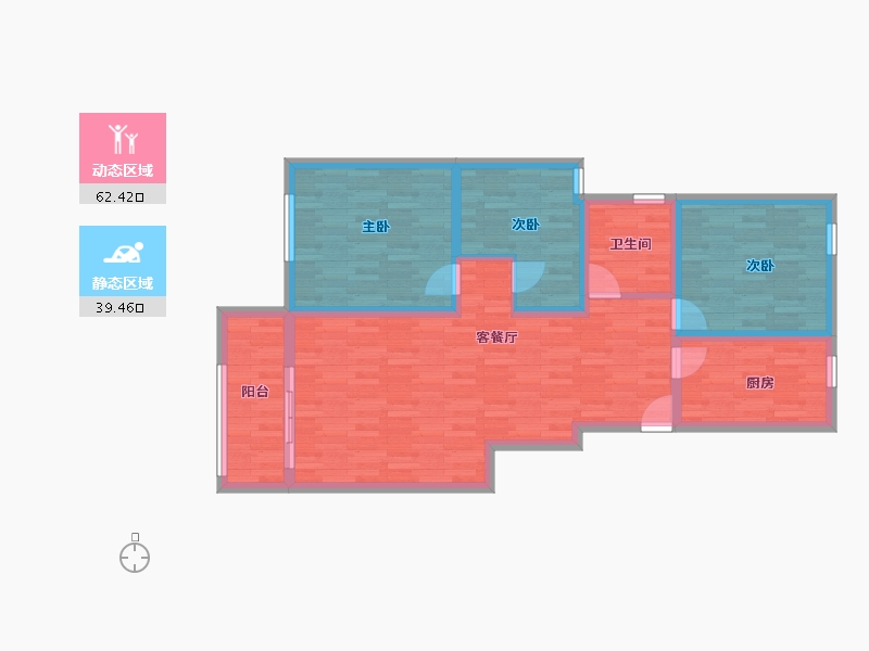 江苏省-宿迁市-福达国际城-91.13-户型库-动静分区