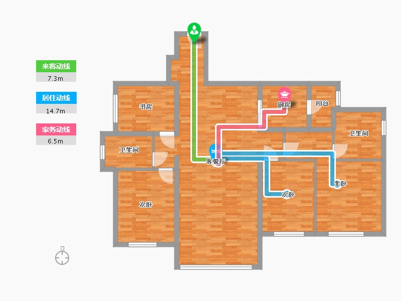 四川省-成都市-保利堂悦-117.00-户型库-动静线