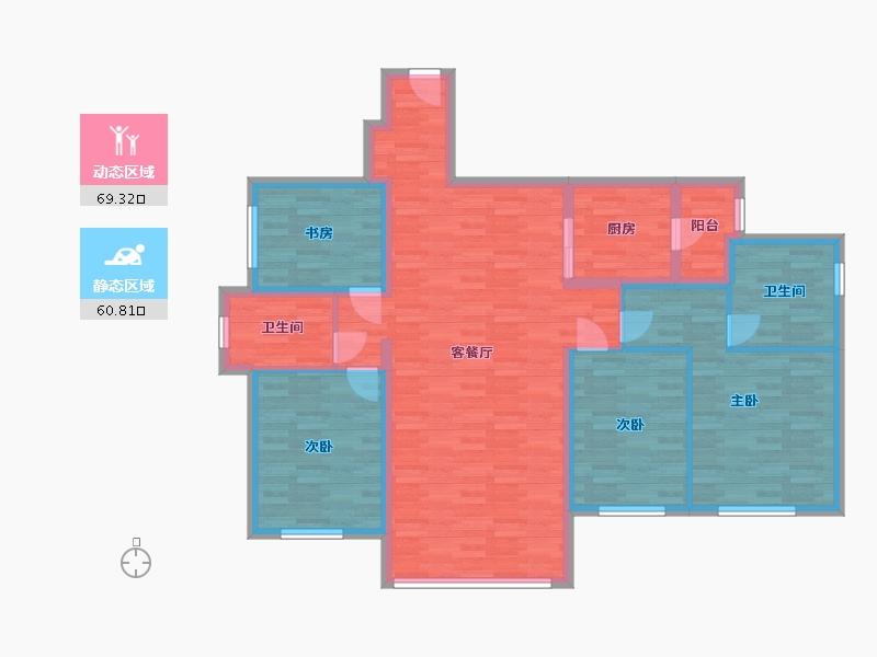 四川省-成都市-保利堂悦-117.00-户型库-动静分区