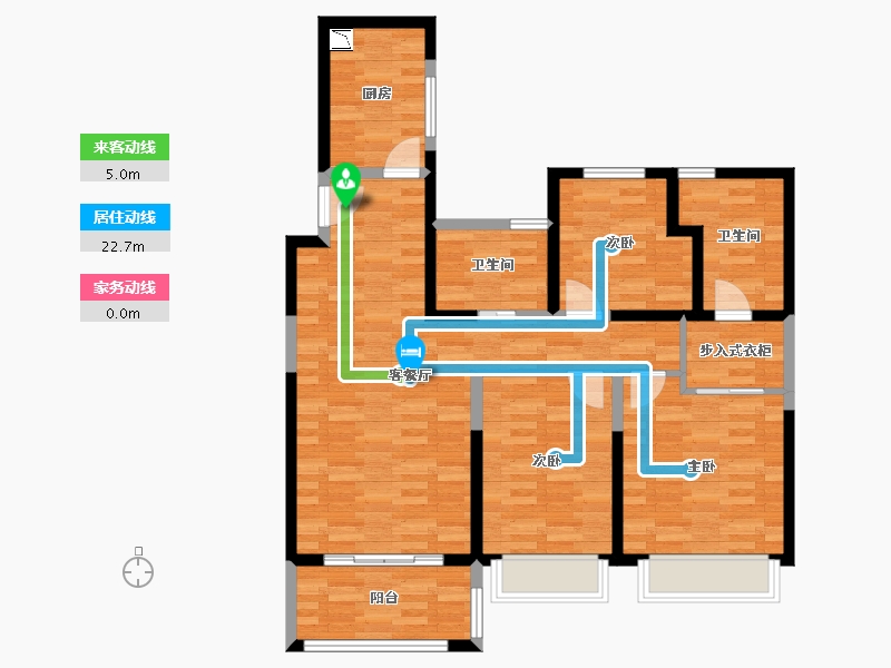 江苏省-宿迁市-牡丹园-95.00-户型库-动静线