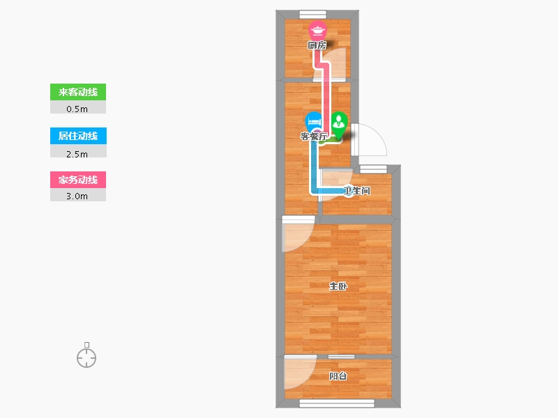 上海-上海市-老沪闵路790弄-28.06-户型库-动静线