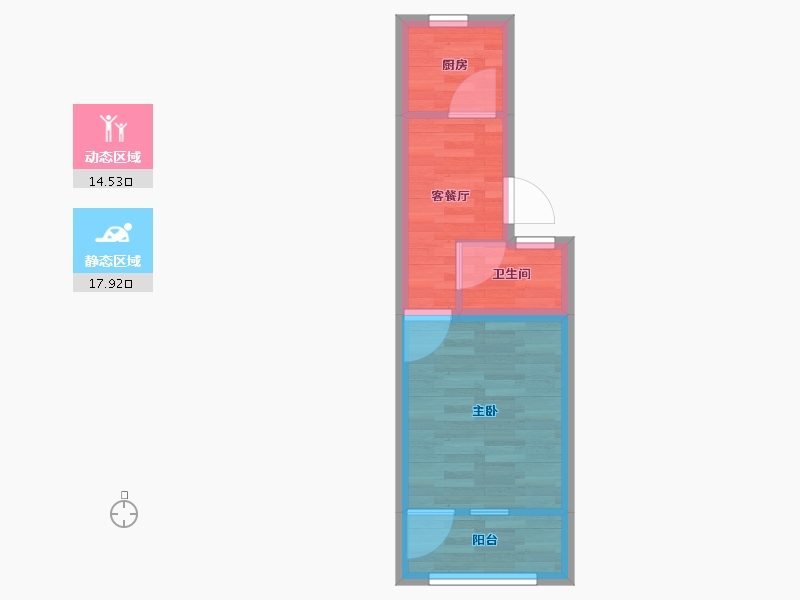 上海-上海市-老沪闵路790弄-28.06-户型库-动静分区