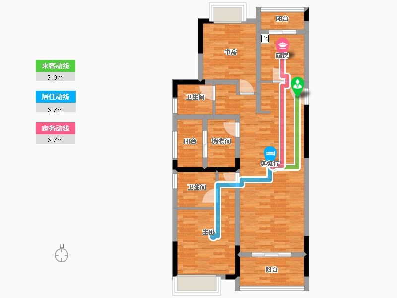 浙江省-嘉兴市-江南国际城-82.81-户型库-动静线