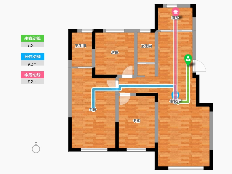 吉林省-松原市-状元府-91.83-户型库-动静线