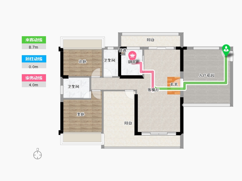 广东省-深圳市-天润嘉园-97.00-户型库-动静线