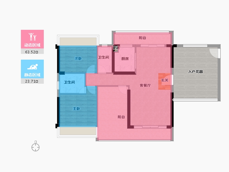 广东省-深圳市-天润嘉园-97.00-户型库-动静分区