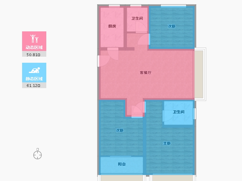 山东省-泰安市-开元盛世信园-100.01-户型库-动静分区