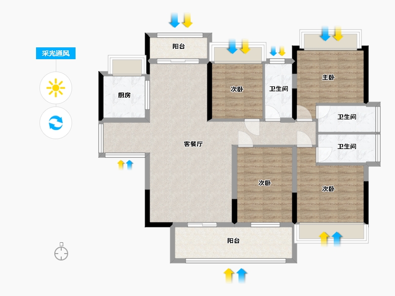 广东省-梅州市-正兴城-112.94-户型库-采光通风