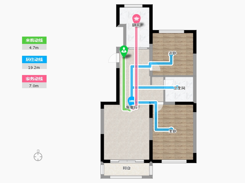 辽宁省-葫芦岛市-君山一品-75.83-户型库-动静线