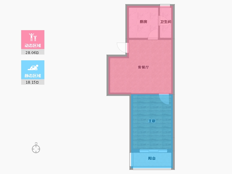 上海-上海市-城南丽景新苑-41.36-户型库-动静分区