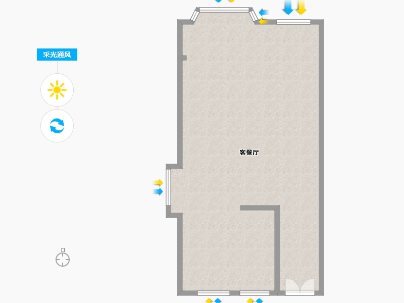 安徽省-淮北市-温哥华城・金水河畔-97.32-户型库-采光通风