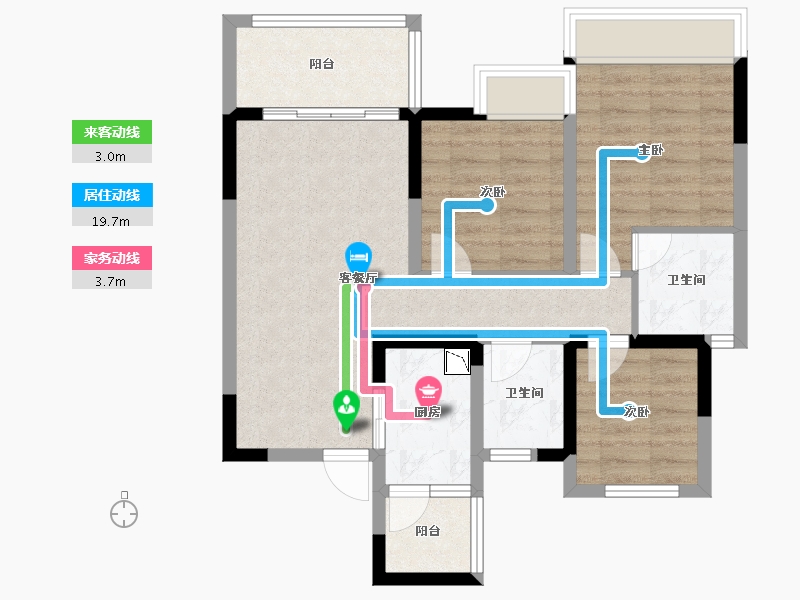 四川省-成都市-百郦锦城-70.24-户型库-动静线