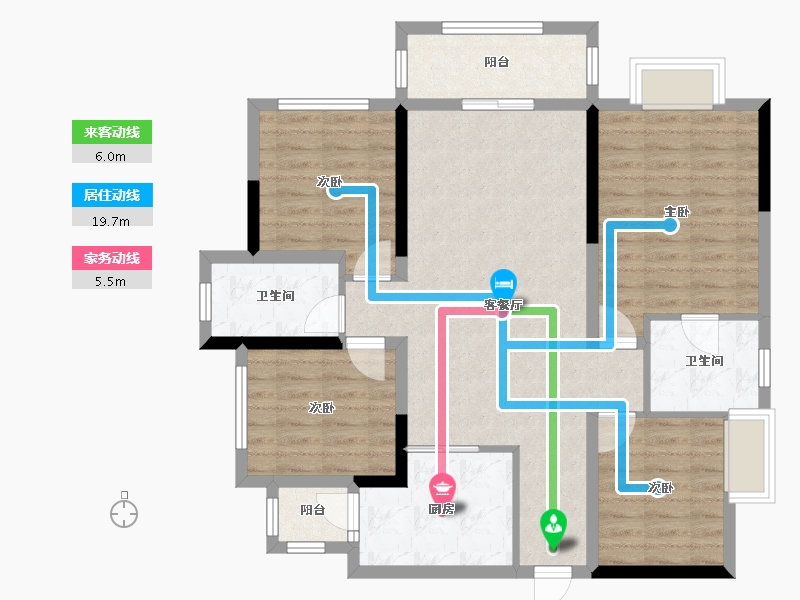 四川省-成都市-万科城市之光-97.46-户型库-动静线