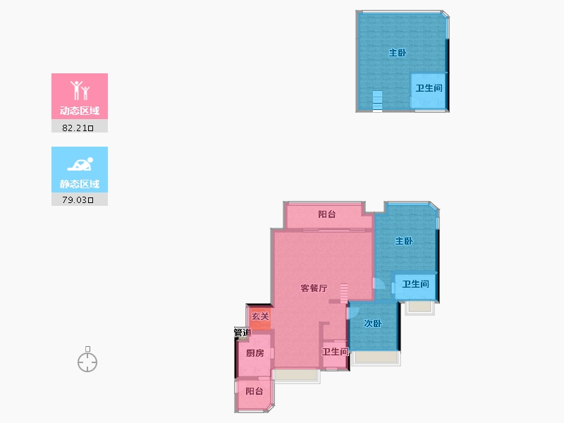 四川省-成都市-卧龙谷玖号-145.97-户型库-动静分区