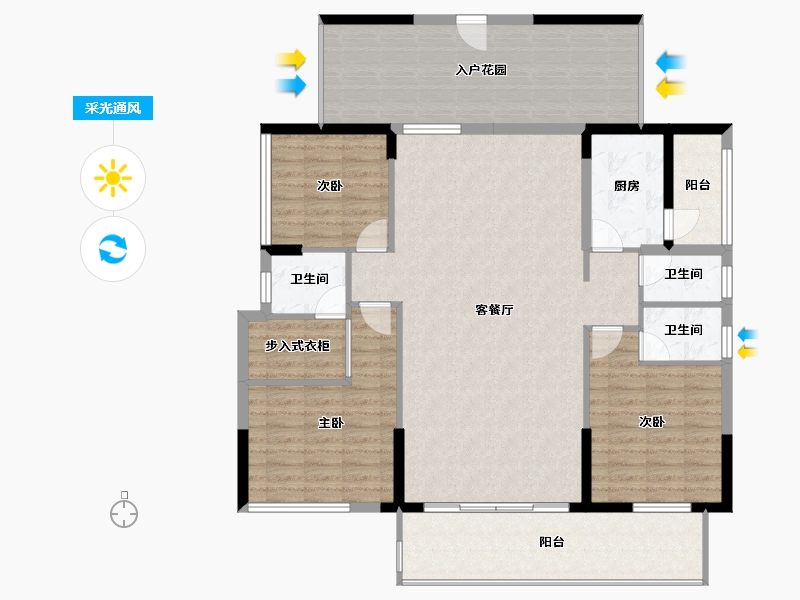 广东省-汕尾市-御景华府-142.20-户型库-采光通风