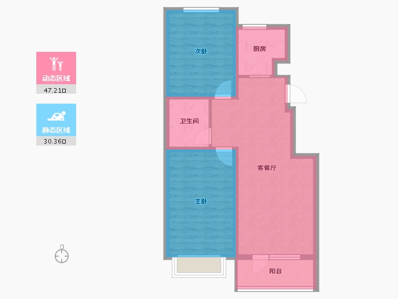 河北省-秦皇岛市-兴桐鑫城-68.94-户型库-动静分区