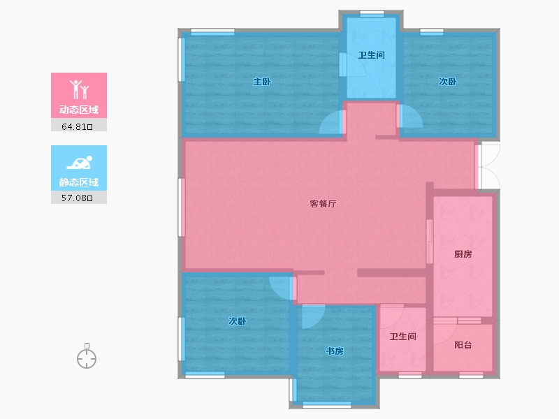 四川省-内江市-丽府-108.68-户型库-动静分区